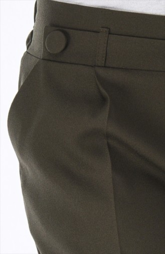 Flared Pants with Pockets 1954-01 Khaki 1954-01