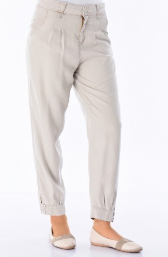 Pantalon Tensel avec Poches 2585-01 Beige 2585-01