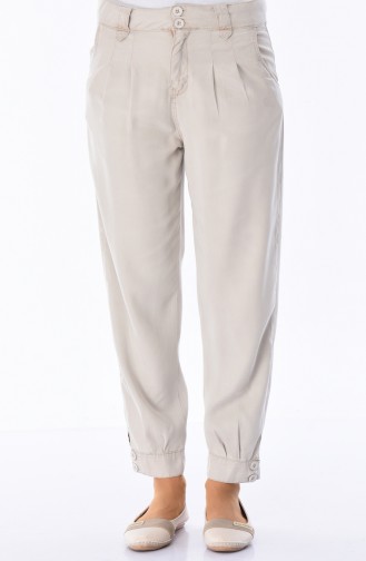 Pantalon Tensel avec Poches 2585-01 Beige 2585-01