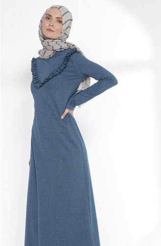 Petrol Hijab Dress 2992-10