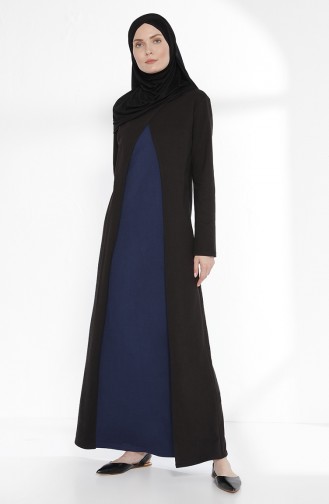 TUBANUR Suit Looking Dress 2895-10 Black Indigo 2895-10