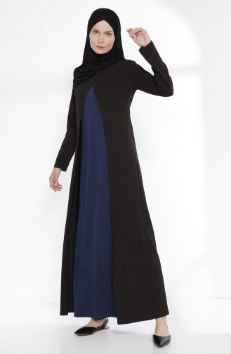 TUBANUR Suit Looking Dress 2895-10 Black Indigo 2895-10