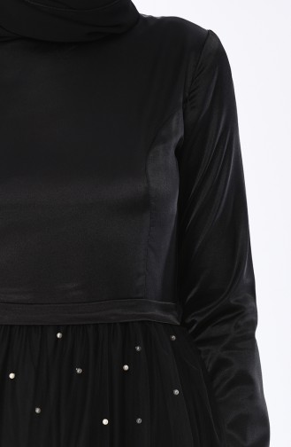 Schwarz Hijab-Abendkleider 12002-02