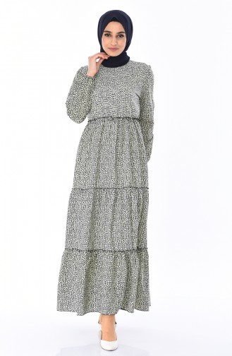 Lemon Yellow Hijab Dress 1093A-04