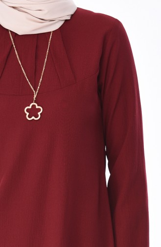 Tunique avec Collier 3043-09 Bordeaux 3043-09