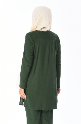Chemise a Boutons 25203-04 Vert 25203-04
