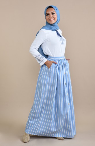 Blue Skirt 5026-02