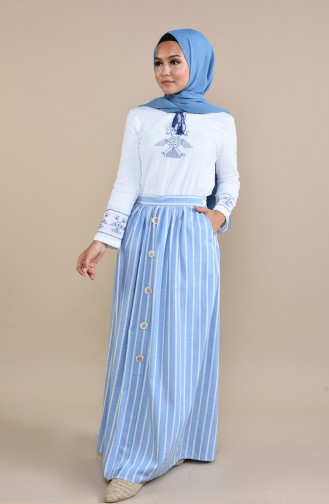Blue Skirt 5026-02