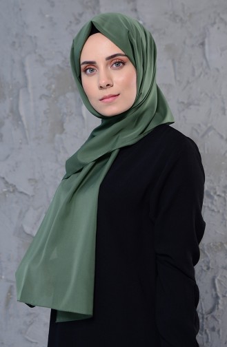 Düz Bursa İpeği Şal 13064-01 Haki