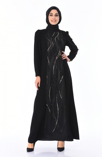 Black İslamitische Jurk 7Y3726202-01