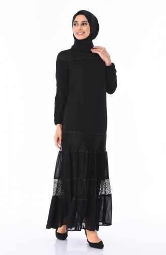 Black İslamitische Jurk 7Y3731702-02