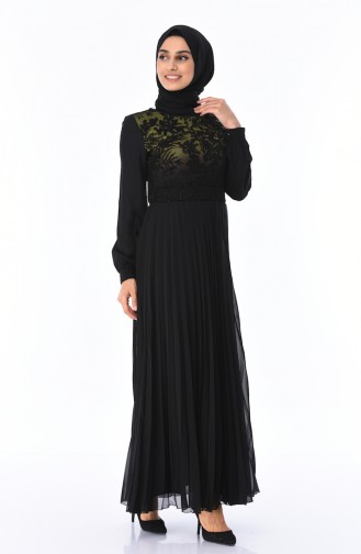 Khaki Hijab Dress 7Y3715402-02