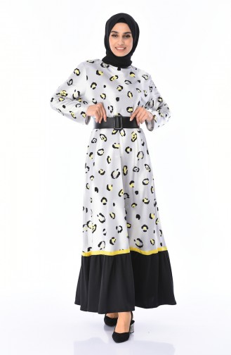 فستان رمادي 9102-01