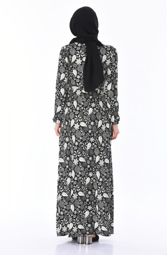 Black Hijab Dress 4791C-01