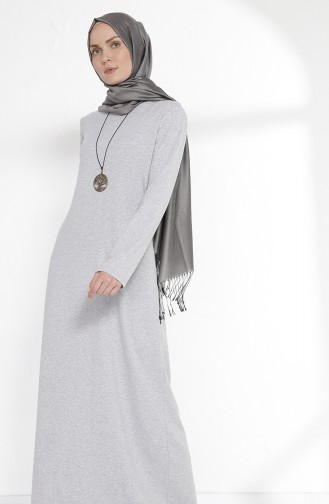 Robe Hijab Gris clair 2779-16