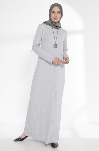 TUBANUR Necklace Two Yarn Dress 2779-16 Light Gray 2779-16