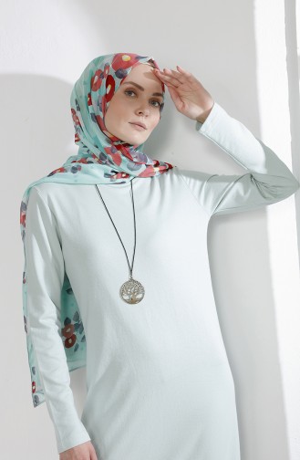 Robe Hijab Vert noisette 2779-17