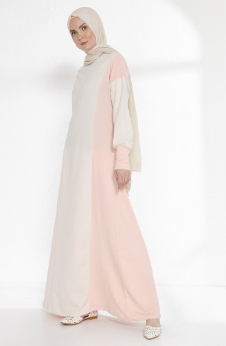 TUBANUR Garnili Dress 2941-09 Light Beige Powder 2941-09