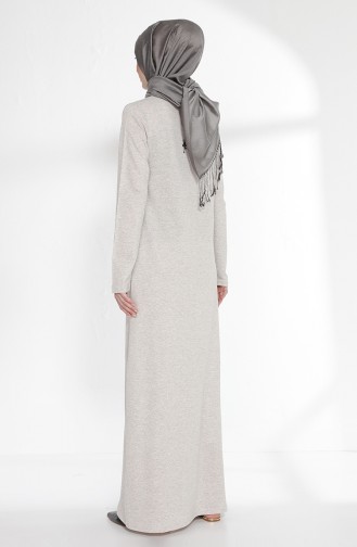 Naturfarbe Hijab Kleider 2979-07