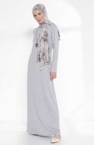 Robe avec Collier 2779-01 Gris 2779-01