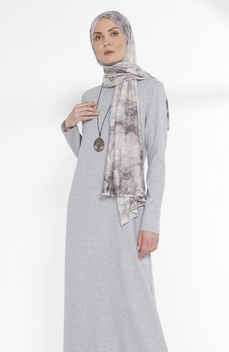 Robe avec Collier 2779-01 Gris 2779-01