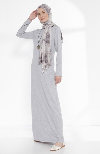 Robe avec Collier 2779-01 Gris 2779-01