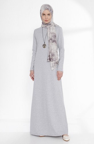 Robe avec Collier 2779-01 Gris 2779-01