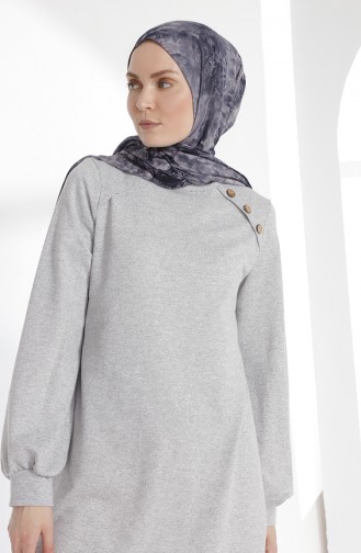 Tunique Détail Boutons 3066-11 Gris 3066-11