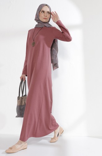 توبانور فستان مُحاك بتصميم مُزين بقلادة 2779-10 لون وردي باهت 2779-10