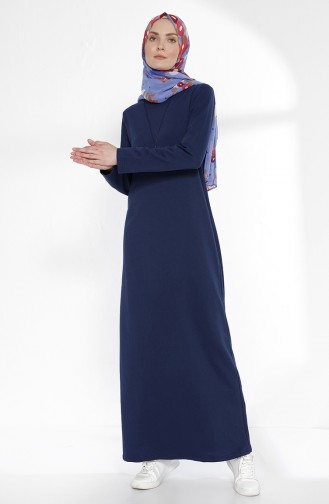 Indigo Hijab Dress 2779-12