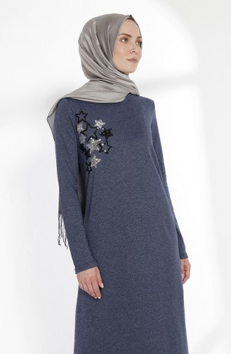 Indigo Hijab Kleider 2979-06