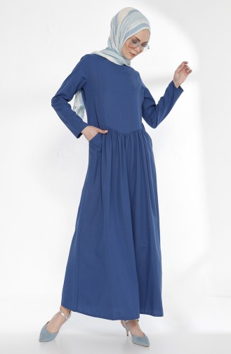 Indigo Hijab Dress 3092-10