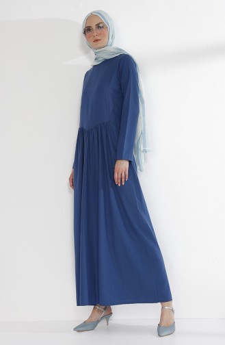 Indigo Hijab Dress 3092-10