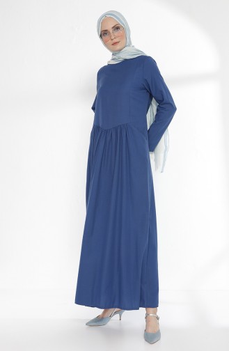 Indigo Hijab Dress 3092-10