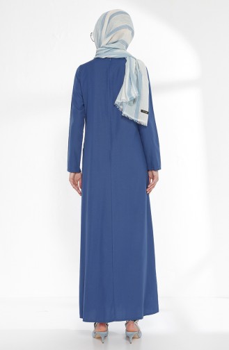 Indigo Hijab Dress 3092-10