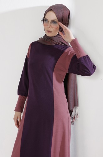 Lila Hijab Kleider 2941-16
