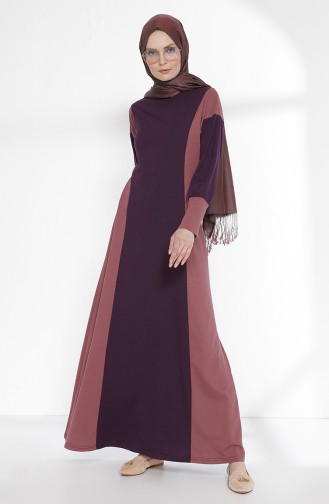 TUBANUR Garnili Dress 2941-16 Purple Dried Rose 2941-16