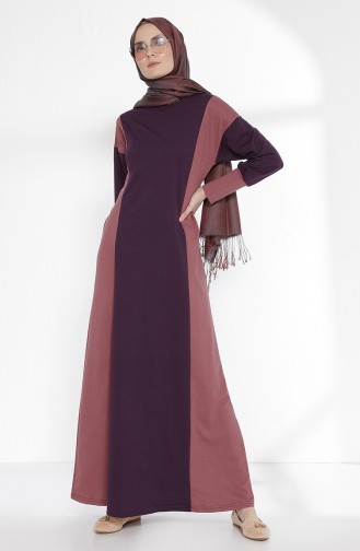TUBANUR Garnili Dress 2941-16 Purple Dried Rose 2941-16