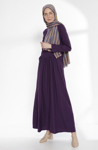 Robe Hijab Pourpre 3092-08