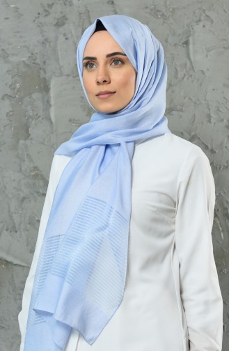 Baby Blue Shawl 2306-18