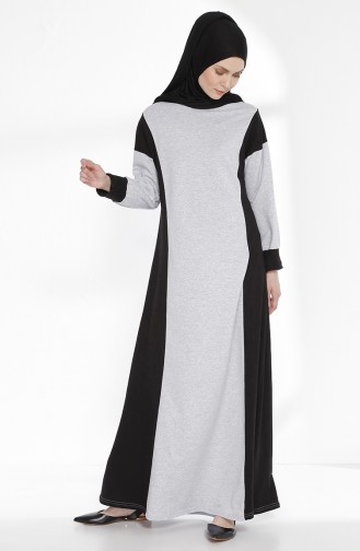 Robe Garnie 2941-08 Gris Noir 2941-08