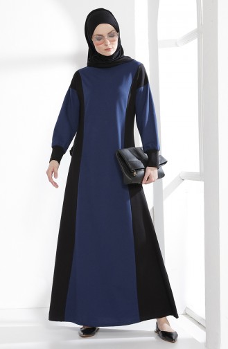 TUBANUR Garnili Dress 2941-05 Indigo Black 2941-05