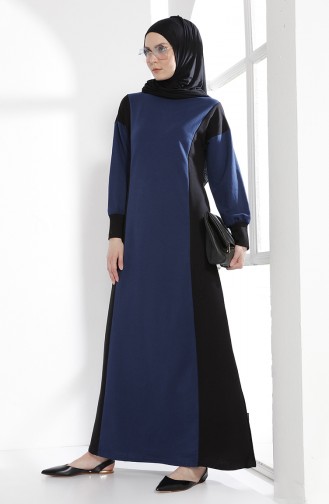 TUBANUR Garnili Dress 2941-05 Indigo Black 2941-05