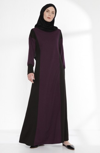 Lila Hijab Kleider 2941-06