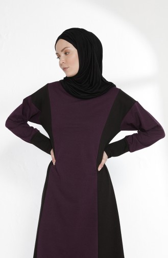 Purple Hijab Dress 2941-06