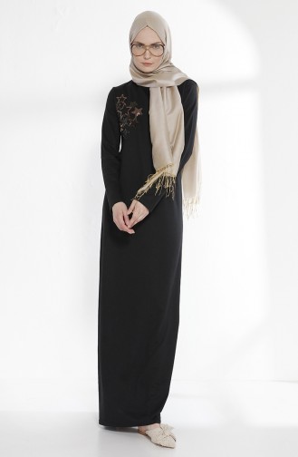 Black İslamitische Jurk 2979-08