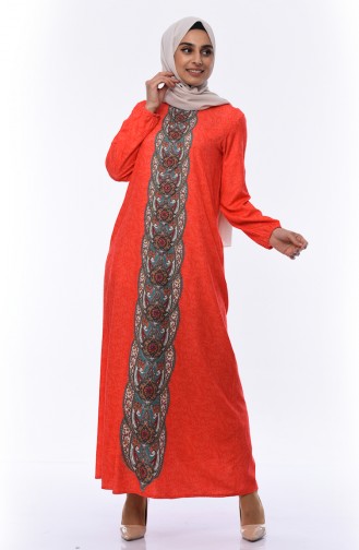 Coral Hijab Dress 6Y3608430-02