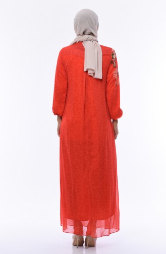 Coral Hijab Dress 6Y61143-01