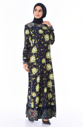 Green Hijab Dress 7Y3716800-01
