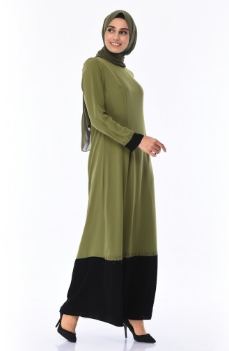 Robe Pierre İmprimée 7Y3728500-01 Khaki 7Y3728500-01